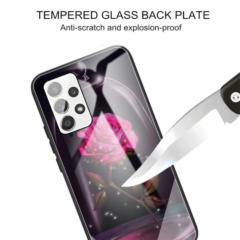 Capa Para Samsung Galaxy A33 5G Vidro Temperado Rosa Mágico
