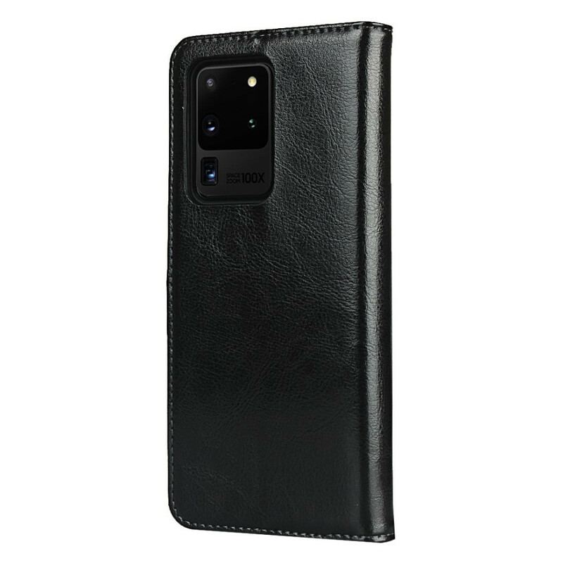 Capa De Celular Para Samsung Galaxy S20 Ultra Flip Couro Legitimo