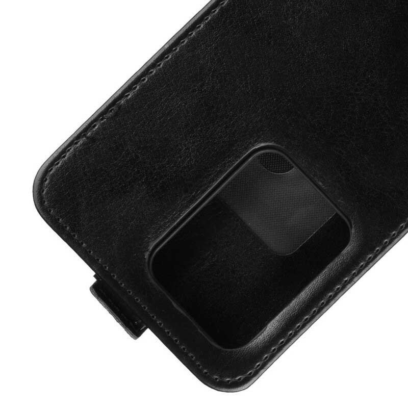 Capa De Couro Para Samsung Galaxy S20 Ultra Flip Efeito Couro Dobrável