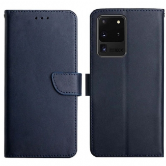 Capa Flip Para Samsung Galaxy S20 Ultra Couro Napa Genuíno