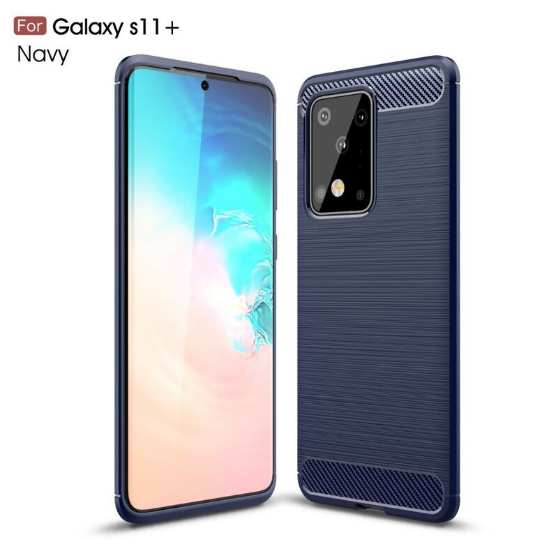 Capa Para Samsung Galaxy S20 Ultra Fibra De Carbono Escovada
