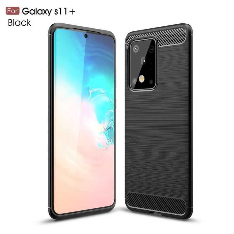 Capa Para Samsung Galaxy S20 Ultra Fibra De Carbono Escovada