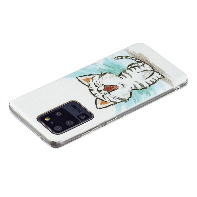 Capa Para Samsung Galaxy S20 Ultra Gato Fluorescente