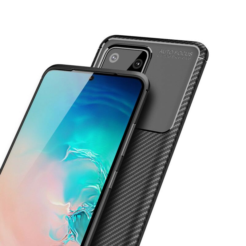 Capa Para Samsung Galaxy S20 Ultra Textura Flexível De Fibra De Carbono