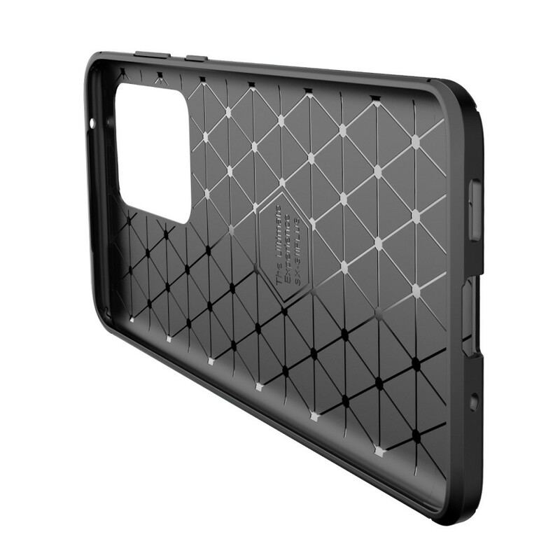 Capa Para Samsung Galaxy S20 Ultra Textura Flexível De Fibra De Carbono