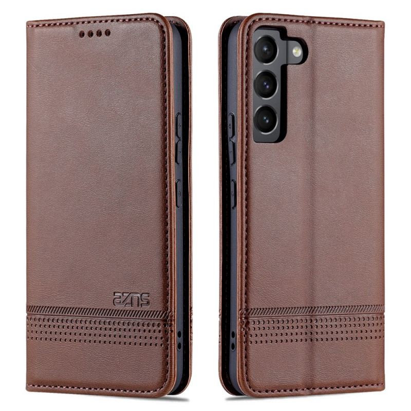 Capa De Celular Para Samsung Galaxy S22 5G Flip Estilo De Couro Azns