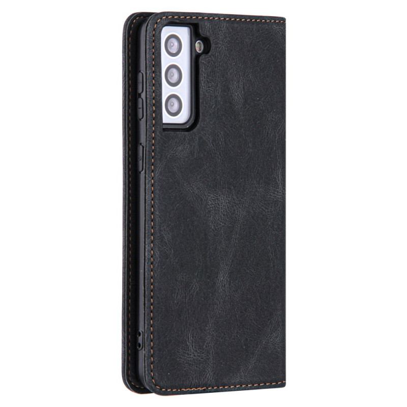 Capa De Celular Para Samsung Galaxy S22 5G Flip Estilo Linha Couro
