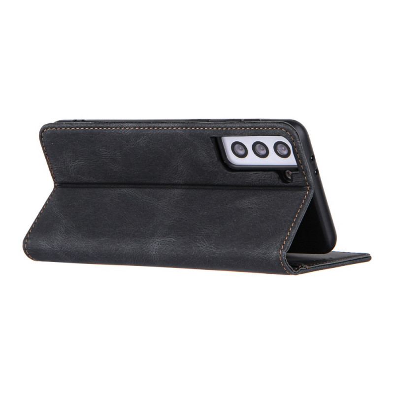Capa De Celular Para Samsung Galaxy S22 5G Flip Estilo Linha Couro