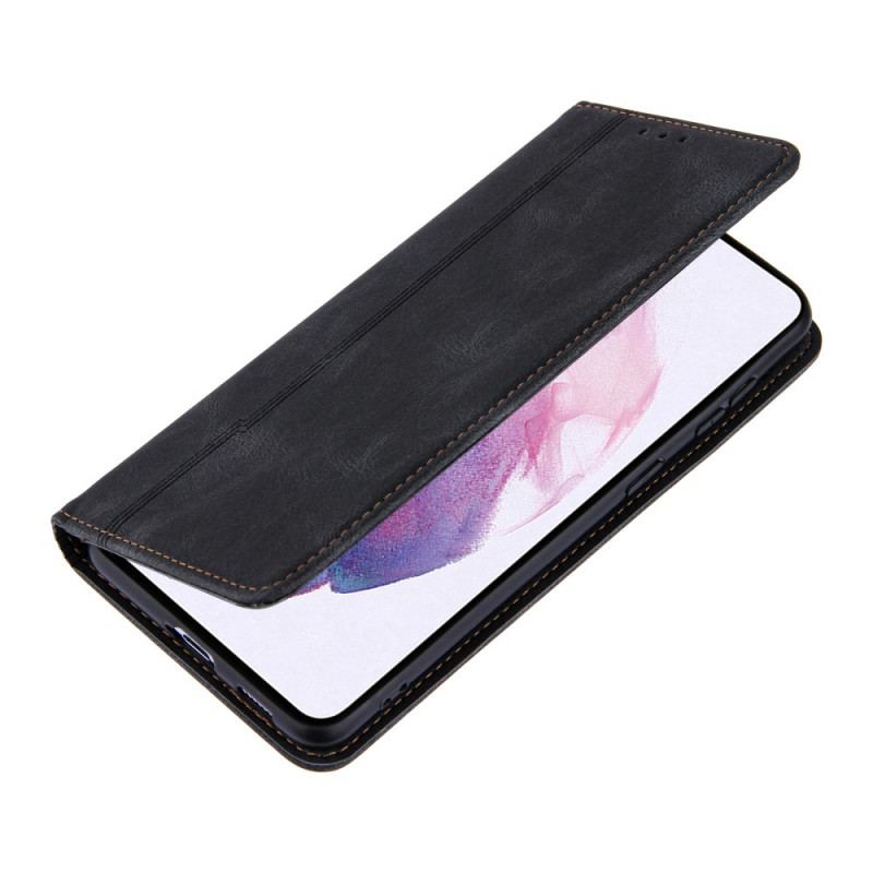 Capa De Celular Para Samsung Galaxy S22 5G Flip Estilo Linha Couro