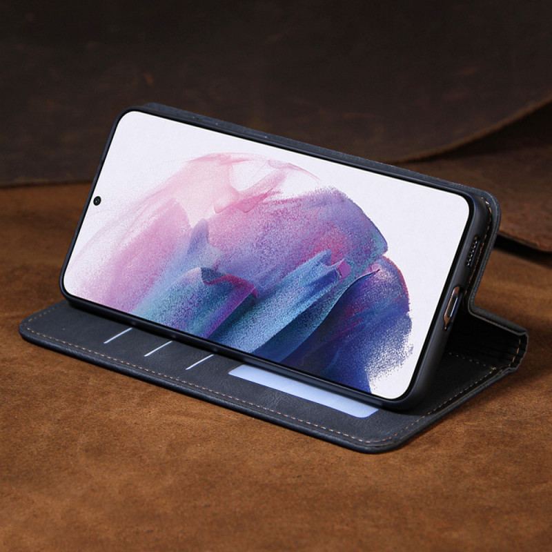 Capa De Celular Para Samsung Galaxy S22 5G Flip Estilo Linha Couro