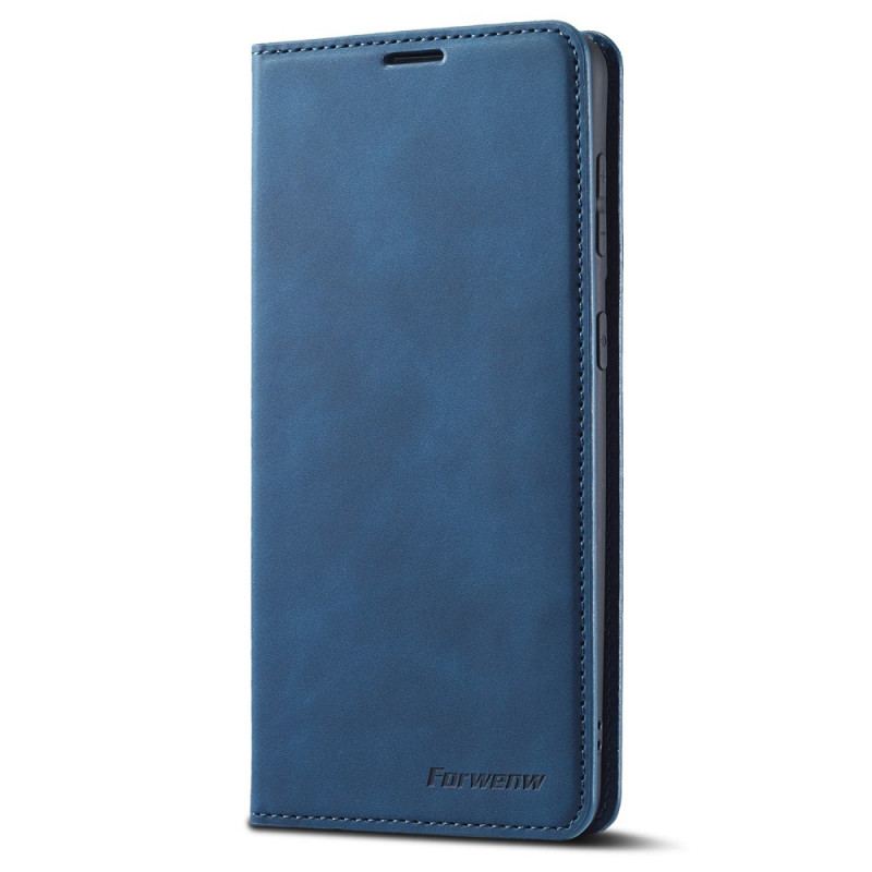 Capa De Celular Para Samsung Galaxy S22 5G Flip Forwenw Efeito Couro