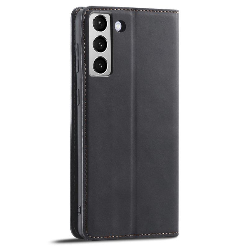 Capa De Celular Para Samsung Galaxy S22 5G Flip Forwenw Efeito Couro