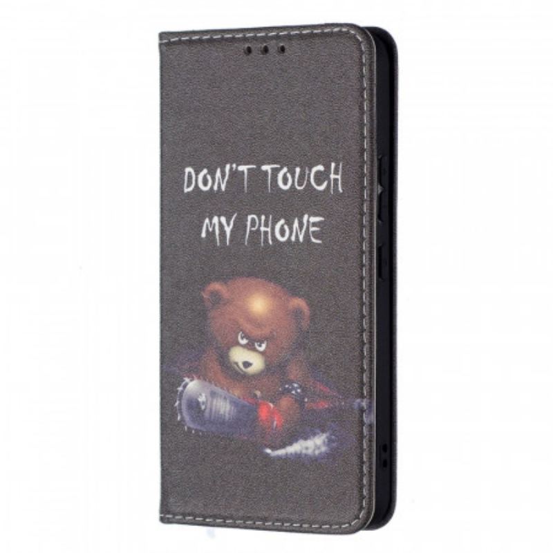 Capa De Celular Para Samsung Galaxy S22 5G Flip Urso Perigoso