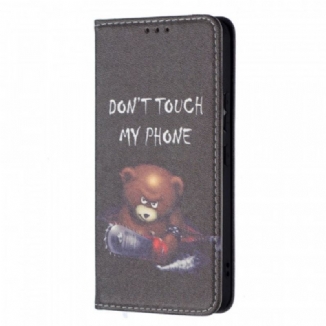 Capa De Celular Para Samsung Galaxy S22 5G Flip Urso Perigoso
