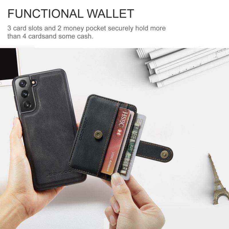 Capa De Celular Para Samsung Galaxy S22 5G Porta Cartão Destacável
