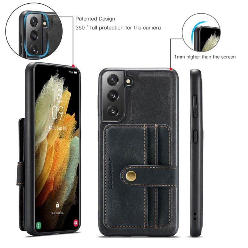 Capa De Celular Para Samsung Galaxy S22 5G Porta Cartão Destacável