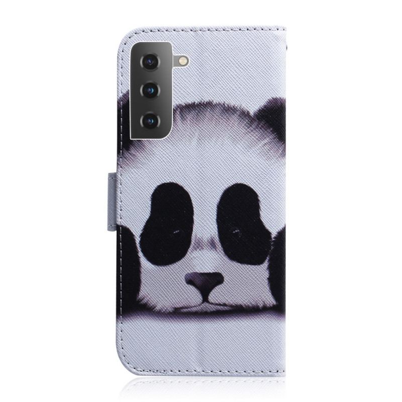 Capa Em Pele Para Samsung Galaxy S22 5G Cara De Panda