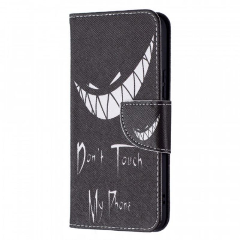 Capa Flip Para Samsung Galaxy S22 5G Telefone Do Diabo