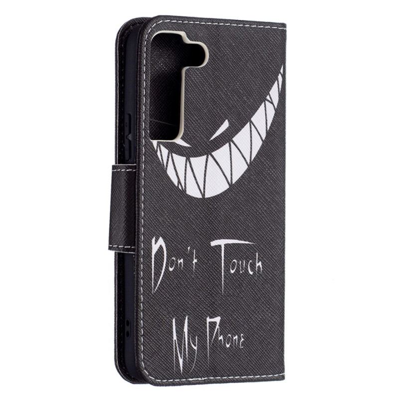 Capa Flip Para Samsung Galaxy S22 5G Telefone Do Diabo