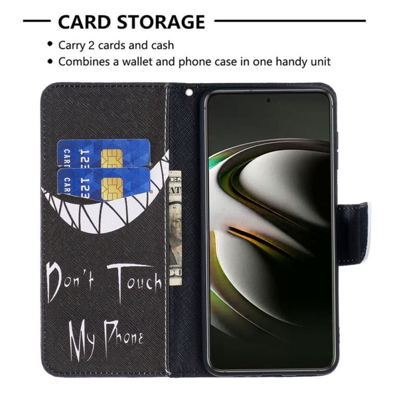 Capa Flip Para Samsung Galaxy S22 5G Telefone Do Diabo