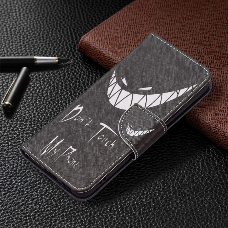 Capa Flip Para Samsung Galaxy S22 5G Telefone Do Diabo