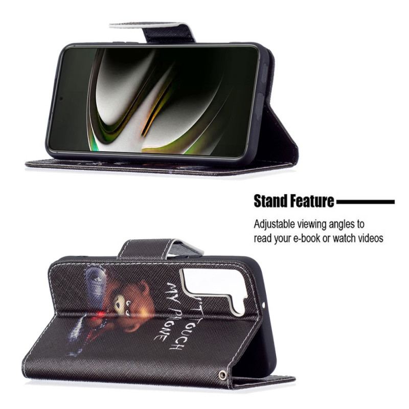 Capa Flip Para Samsung Galaxy S22 5G Urso Perigoso