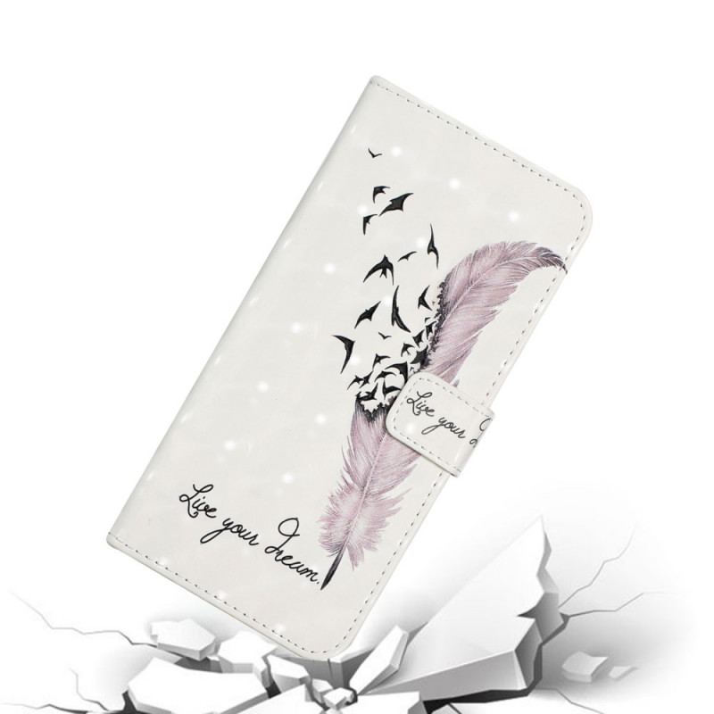 Capa Flip Para Samsung Galaxy S22 5G Viva Seu Sonho