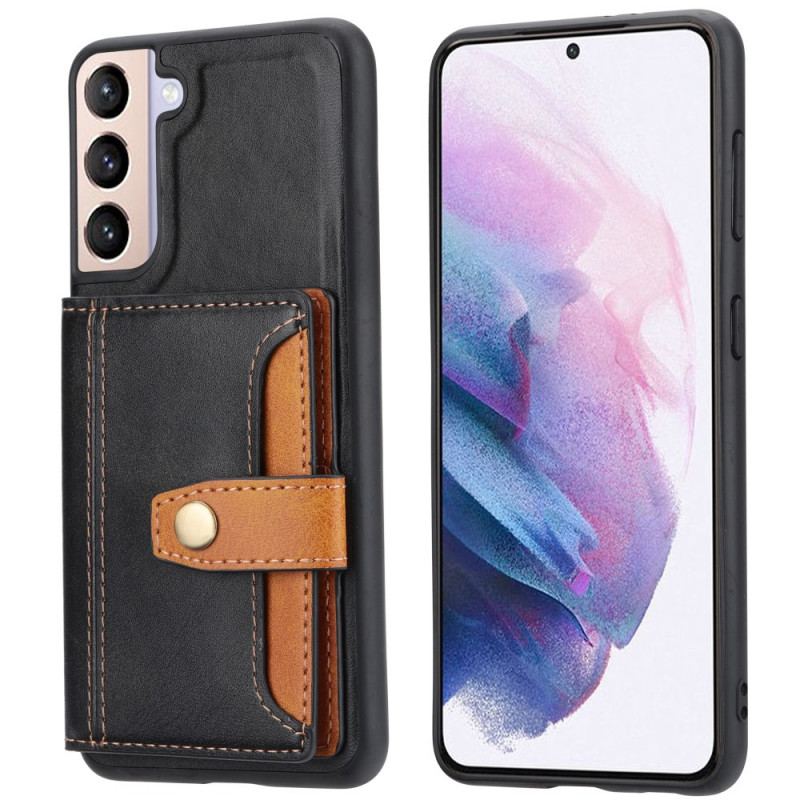 Capa Para Samsung Galaxy S22 5G Alça De Suporte Para Titular Do Cartão