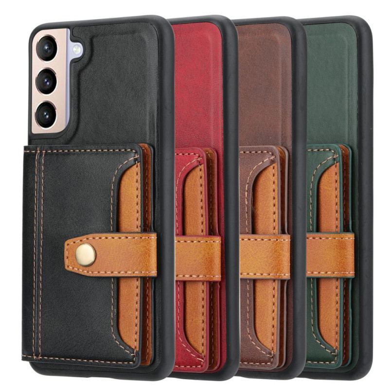Capa Para Samsung Galaxy S22 5G Alça De Suporte Para Titular Do Cartão