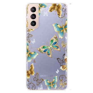 Capa Para Samsung Galaxy S22 5G Borboletas De Design
