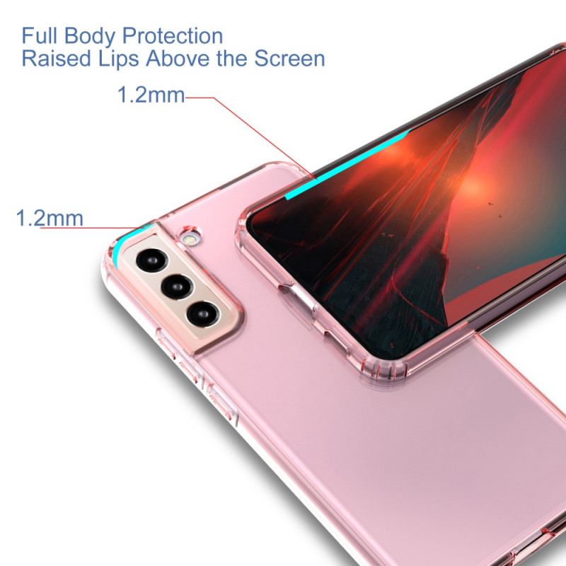 Capa Para Samsung Galaxy S22 5G Colorido Transparente