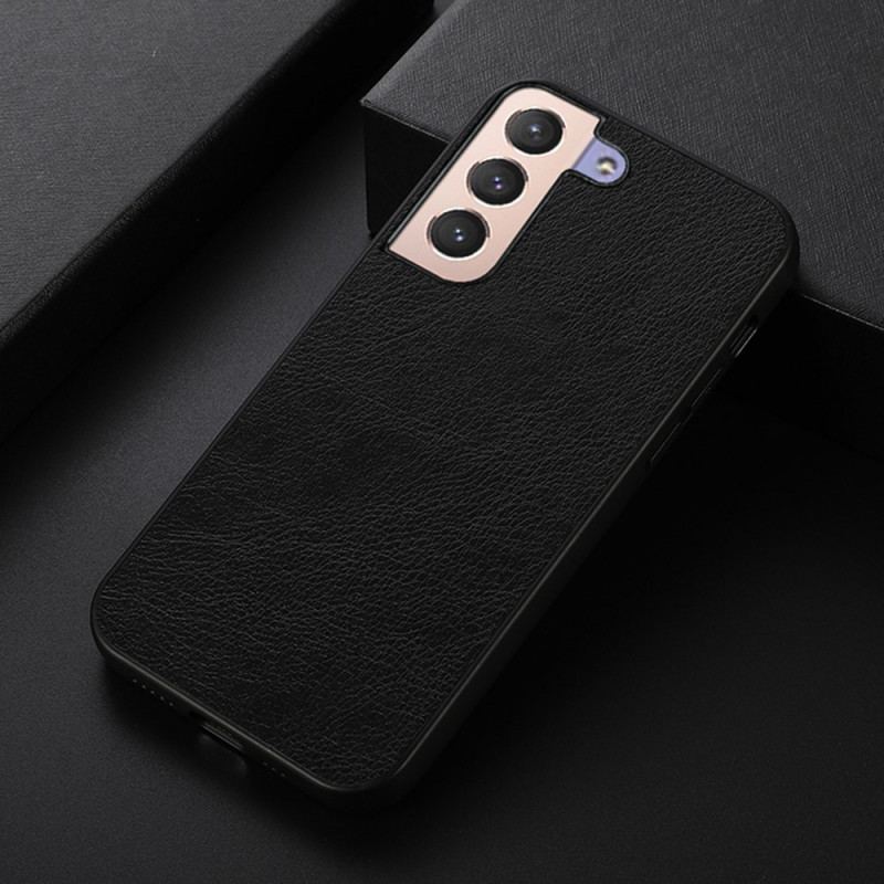Capa Para Samsung Galaxy S22 5G Efeito Couro Lichia