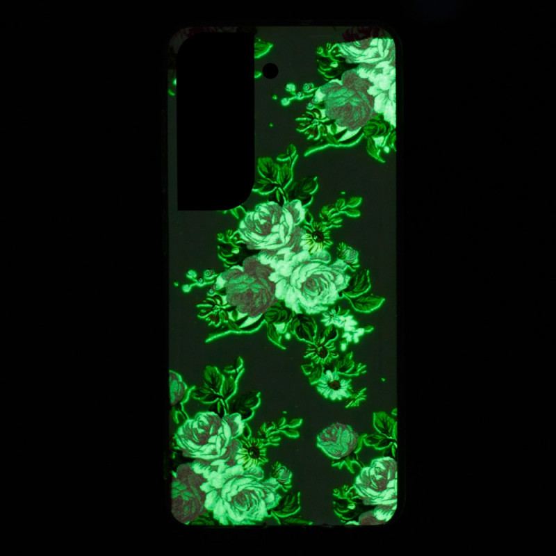 Capa Para Samsung Galaxy S22 5G Flores Da Liberdade Fluorescentes