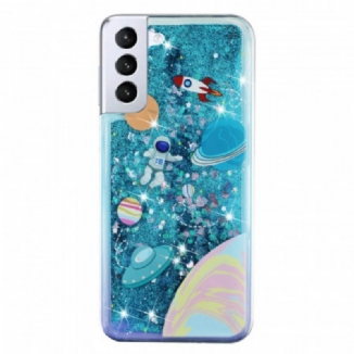 Capa Para Samsung Galaxy S22 5G Lantejoulas Espaciais