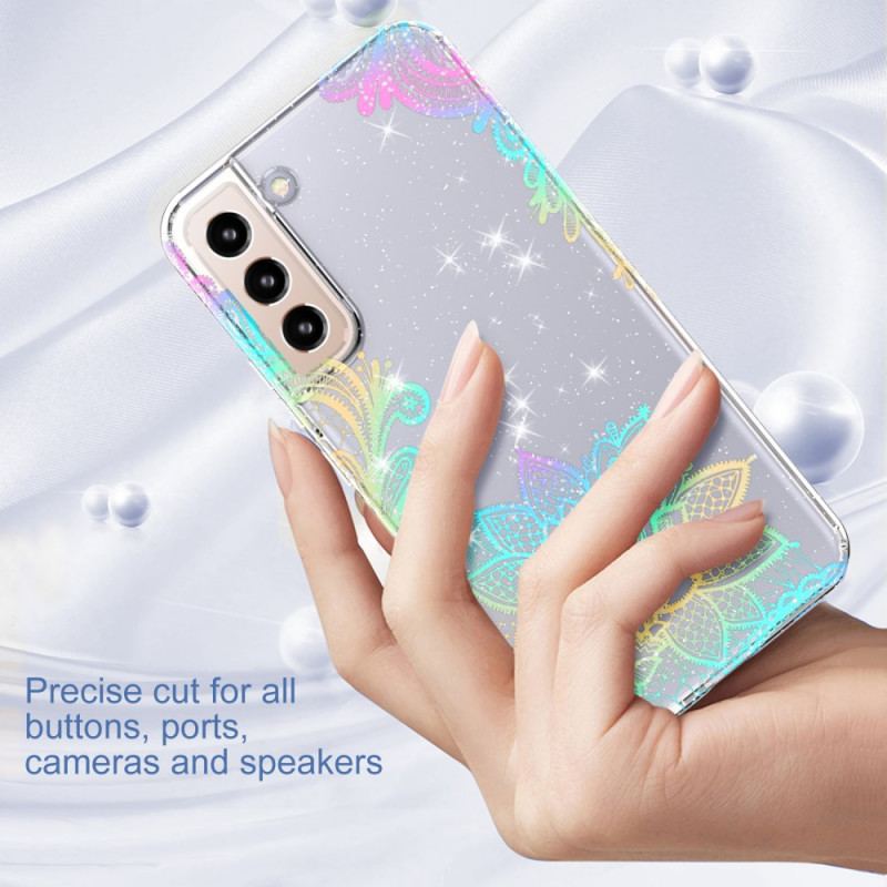 Capa Para Samsung Galaxy S22 5G Mandala De Silicone Flexível