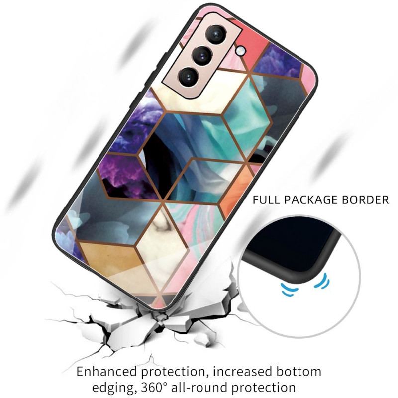 Capa Para Samsung Galaxy S22 5G Mármore Geométrico Variável