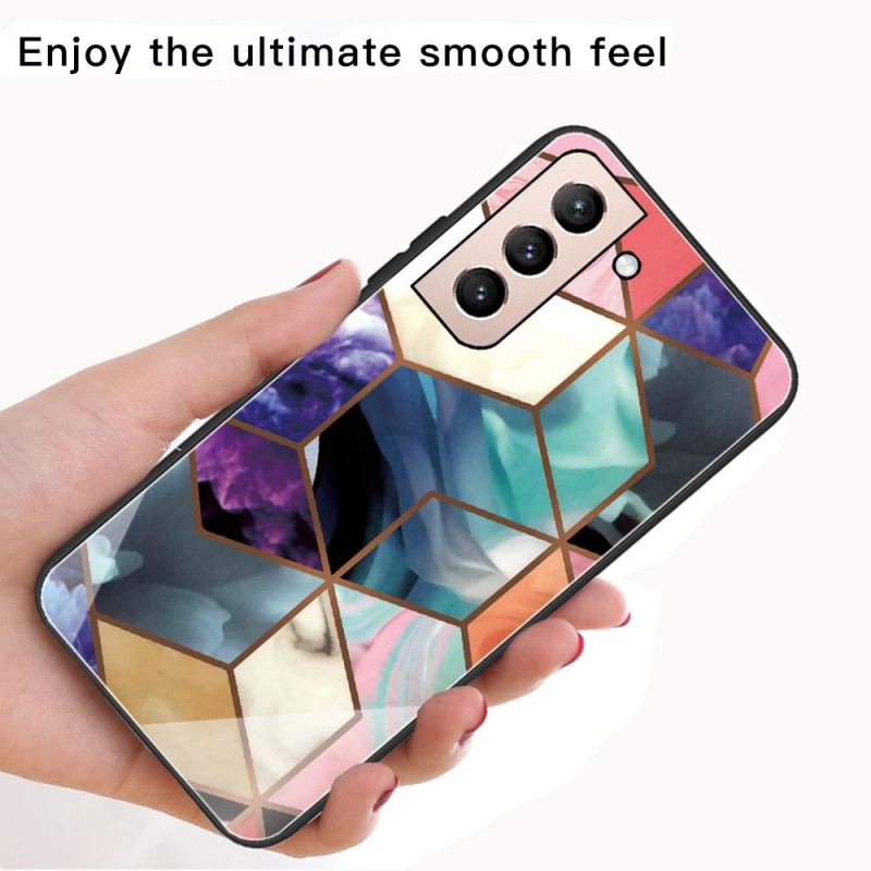Capa Para Samsung Galaxy S22 5G Mármore Geométrico Variável