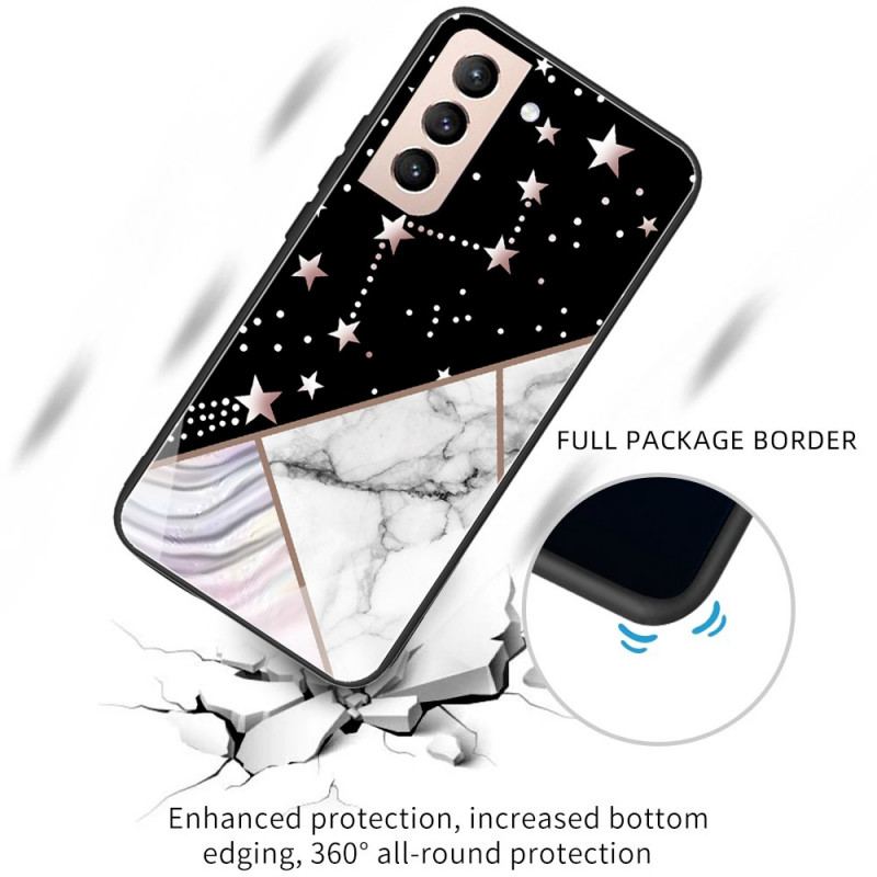 Capa Para Samsung Galaxy S22 5G Mármore Geométrico Variável