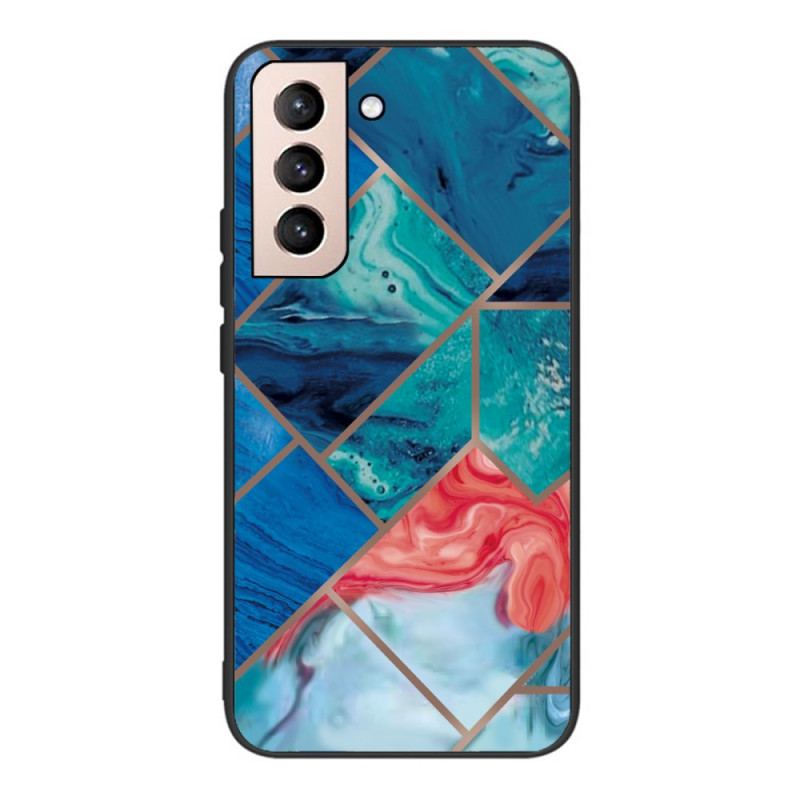 Capa Para Samsung Galaxy S22 5G Mármore Geométrico Variável