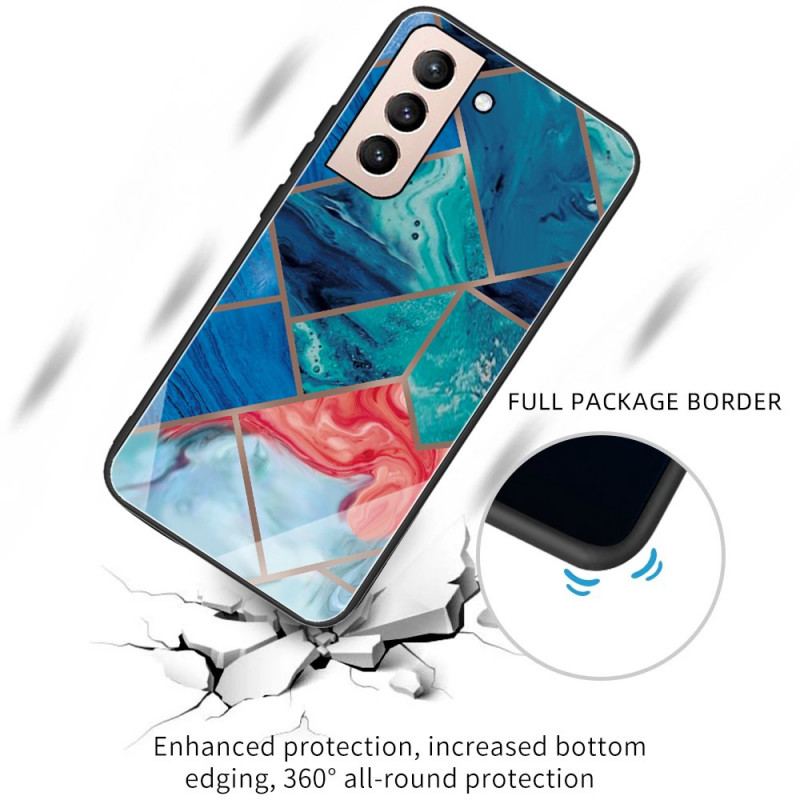 Capa Para Samsung Galaxy S22 5G Mármore Geométrico Variável