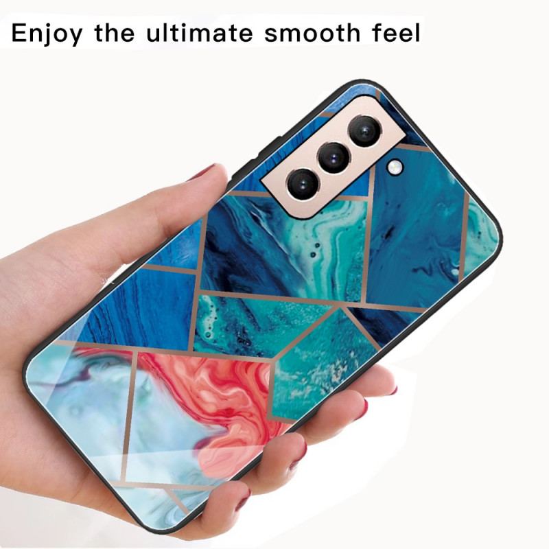 Capa Para Samsung Galaxy S22 5G Mármore Geométrico Variável