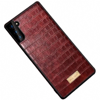 Capa Para Samsung Galaxy S22 5G Sulada Efeito Pele De Crocodilo
