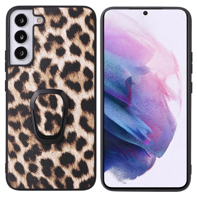 Capa Para Samsung Galaxy S22 5G Suporte De Anel Estilo Leopardo