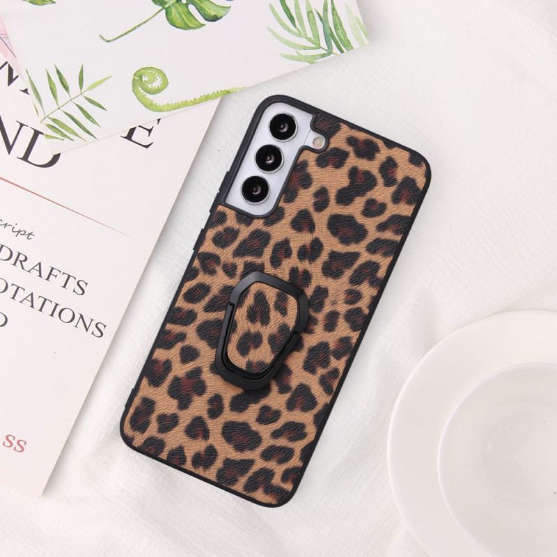 Capa Para Samsung Galaxy S22 5G Suporte De Anel Estilo Leopardo