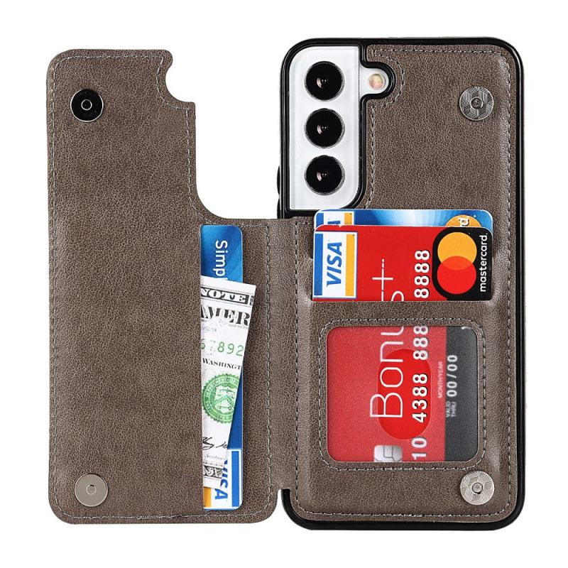 Capa Para Samsung Galaxy S22 5G Titular De Cartão De Impressão De Mandala