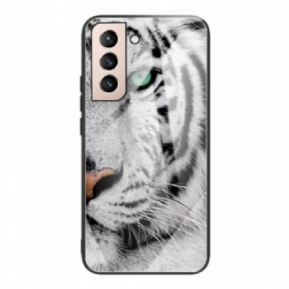 Capa Para Samsung Galaxy S22 5G Vidro Temperado Tigre