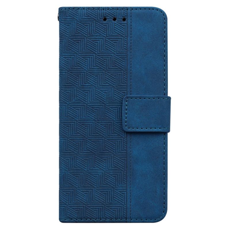 Capa De Couro Para Oppo Reno 8 Lite De Cordão Padrão De Tiras