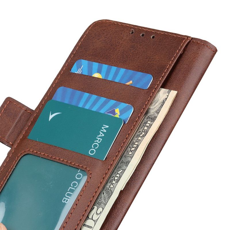 Capa De Couro Para Oppo Reno 8 Lite Fecho Otimizado