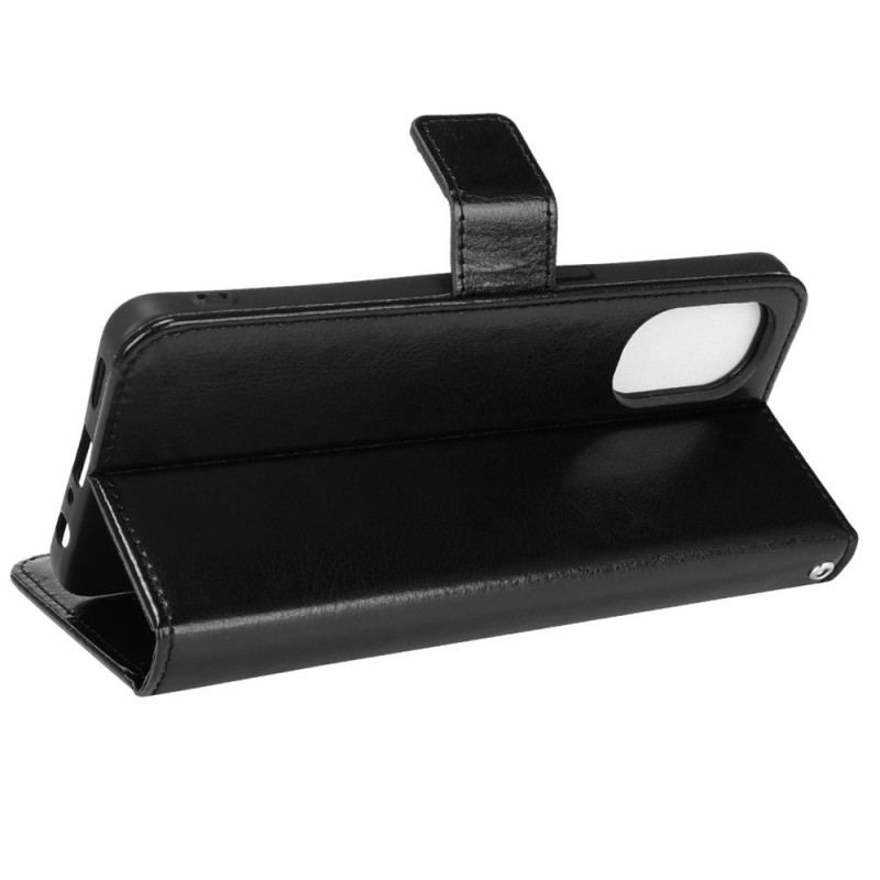 Capa Flip Para Oppo Reno 8 Lite De Cordão Correia Chamativa De Couro Falso