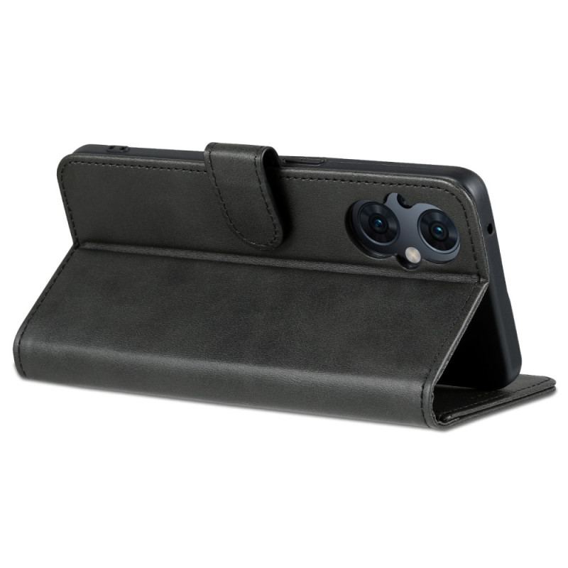 Capa Flip Para Oppo Reno 8 Lite Estilo De Couro Azns